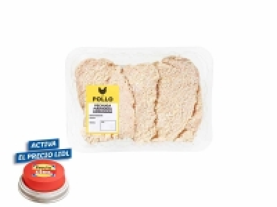 Lidl  Pechuga de pollo fileteada empanada