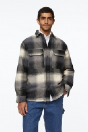 HM  Sobrecamisa con forro de borreguito Regular Fit