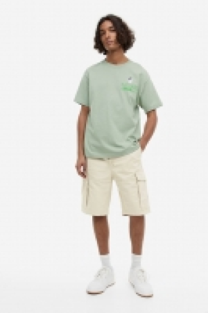 HM  Bermudas cargo de sarga Regular Fit