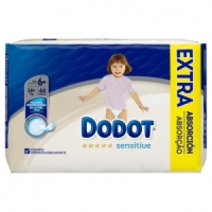 Toysrus  Dodot - Pañales Sensitive Extra T6+ (14+kg) 44 Unidades