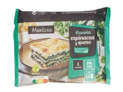 Lidl  Lasaña vegetal de espinacas y queso