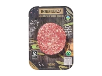 Hamburguesa de vacuno ecológico origen Dehesa ibérica