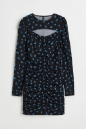 HM  Vestido cut-out con detalles fruncidos