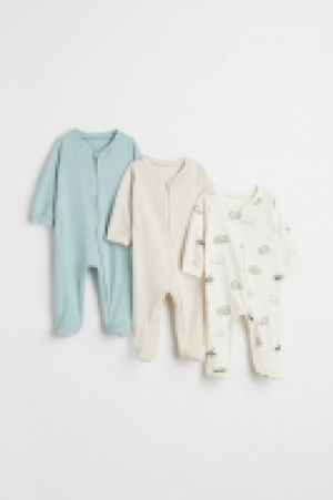 HM  Pack 3 pijamas con cremallera