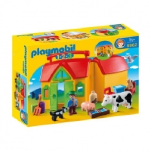 Toysrus  Playmobil 1.2.3 - Granja Maletín - 6962