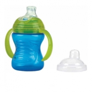 Toysrus  Nuby - Taza Super Spout con asas - Azul