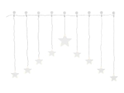 Cortina de guirnaldas LED blanco cálido