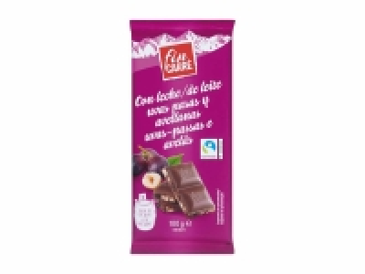 Chocolate con leche y frutos secos