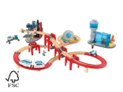Tren espacial de madera