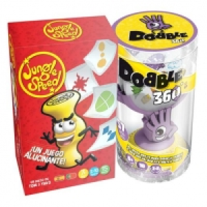 Megapack Dobble 360 y Jungle Speed - Juego de Mesa