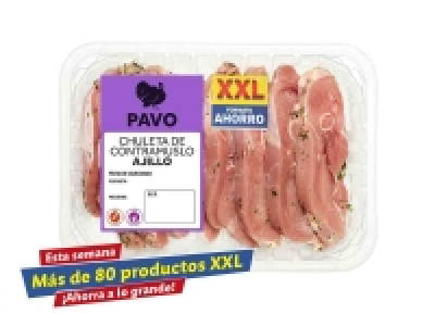 Chuletas de contramuslo de pavo al ajillo 6.29 €