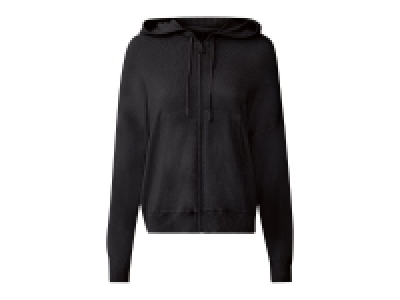 Chaqueta de punto fino con capucha para mujer