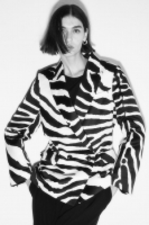 Americana oversize de doble botonadura