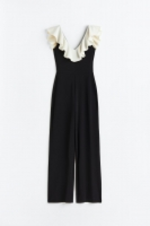 Flounce-trimmed jumpsuit