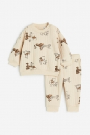 Conjunto estampado de 2 piezas en tejido sudadera