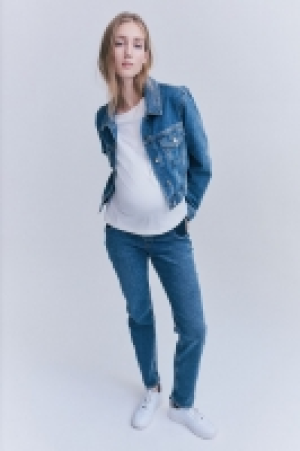 MAMA Slim Straight Low Jeans