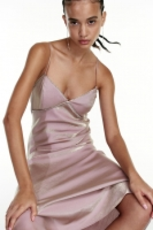 Vestido de satén con strass 17.99 €