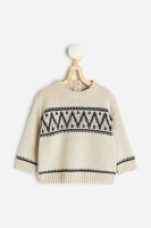 Jersey en punto jacquard de lana merino