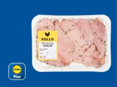 Pechuga de pollo fileteada al ajillo 2.59 €