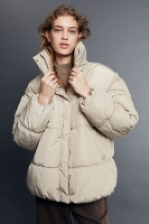 Chaqueta puffy guateada