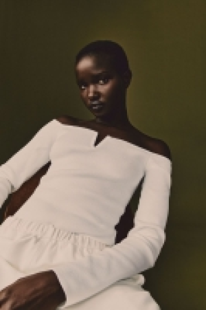 Top off-the-shoulder en punto de canalé