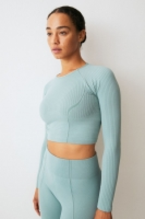 Top de deporte cropped seamless en DryMove