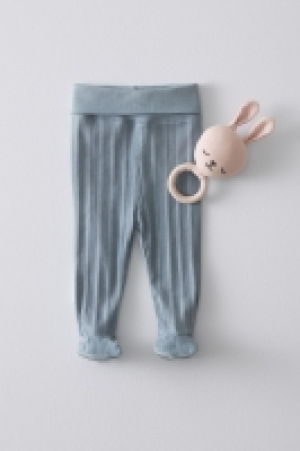 Pack de 3 leggings de algodón acanalado