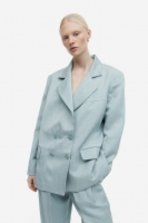 Americana de doble botonadura en mezcla de lino