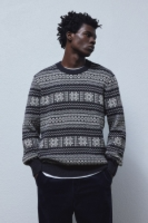 Jersey en punto de jacquard Regular Fit