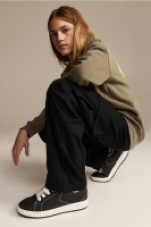 Pantalón cargo de algodón con forro