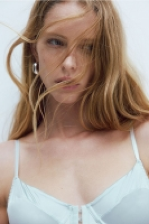 Bustier de satén sin acolchado