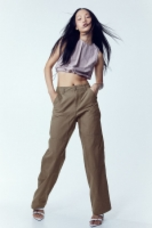 Pantalón worker de sarga