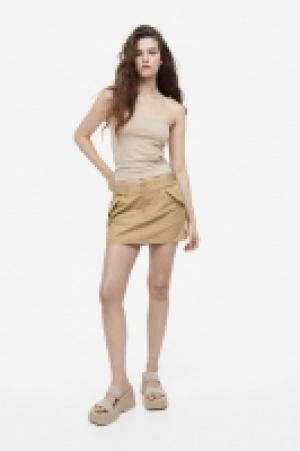 Falda utility de talle bajo