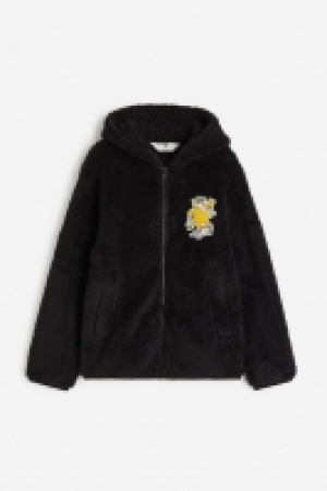 Chaqueta de peluche con capucha
