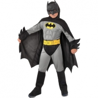 Toysrus  DC Cómics - Disfraz Batman gris con músculos 8-10 años