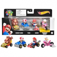 Toysrus  Hot Wheels - Pack 4 vehículos Mario Kart (Varios modelos)