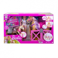 Toysrus  Barbie - Muñeca con caballo y poni