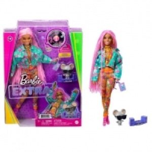 Barbie - Muñeca Extra - Trenzas rosas
