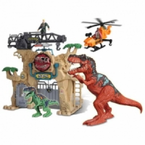 Toysrus  Invincible Heroes - Playset dinosaurios con helicóptero