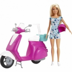 Toysrus  Barbie - Muñeca y moto scooter