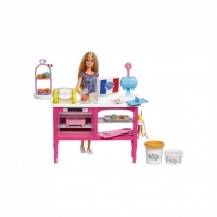 Toysrus  Barbie - Playset muñeca Malibú con pastelería