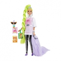 Toysrus  Barbie - Muñeca Extra - Pelo verde neón