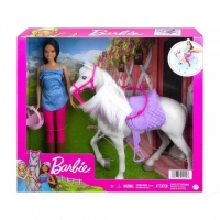 Toysrus  Barbie - Muñeca equitación con caballo