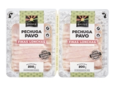 Lidl  Pechuga de pavo finas lonchas bipack