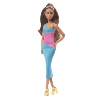 Toysrus  Barbie - Muñeca articulada vestido color block