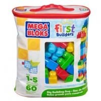 Toysrus  Mega Bloks - Bolsa Maxi 60 Piezas Azul