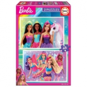 Toysrus  Educa Borras - 2 Puzzles Barbie 48 piezas