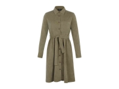 Vestido de pana con cinturón desmontable para mujer