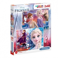 Toysrus  Frozen - Puzzle 2x60 piezas Frozen 2