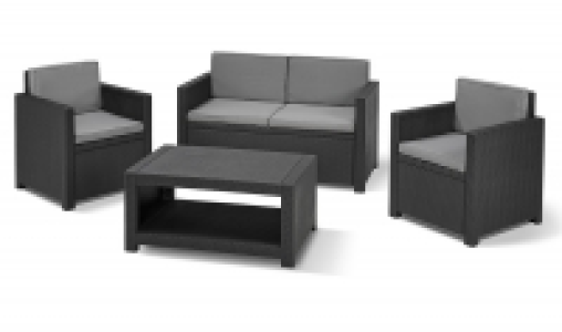 CONJUNTO RATÁN MÓNACO LOUNGE GRAFITO